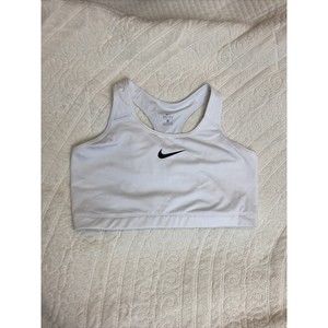 Nike Size 2X Womens Wireless Unlined White Pull On Sports Bra 7S